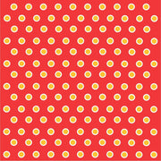 Red with yellow gold and white polka dots craft  vinyl - HTV -  Adhesive Vinyl -  polka dot pattern HTV267