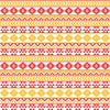 Red, white and yellow gold tribal pattern craft  vinyl - HTV -  Adhesive Vinyl -  Aztec Peruvian pattern HTV940
