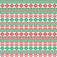 Red, white and green tribal pattern craft  vinyl - HTV -  Adhesive Vinyl -  Aztec Peruvian pattern HTV941