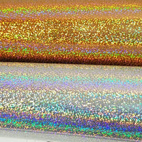 Holographic HEAT TRANSFER metal flake vinyl sheet  20"x12" many colors available
