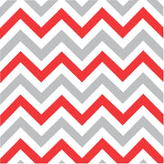 Red, grey and white chevron craft  vinyl - HTV -  Adhesive Vinyl -  large zig zag pattern HTV191