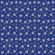 Star of David and menorah navy, light blue and gold pattern craft  vinyl sheet - HTV -  Adhesive Vinyl -  Hanukkah HTV4402