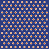 Navy with orange and white polka dots craft  vinyl - HTV -  Adhesive Vinyl -  polka dot pattern