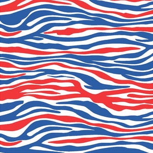 Printed HTV Red White and Blue Stripes Print 12 x 15 Sheet