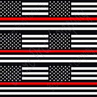 Flag craft  vinyl sheet, HTV, adhesive vinyl pattern black and white with red line 6 4x6 inch flags per  sheet, HTV, adhesive vinyl HTV2805 - Breeze Crafts