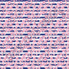 Pink cherry blossom floral with navy stripes craft  vinyl sheet - HTV -  Adhesive Vinyl -  flower pattern vinyl  HTV2242