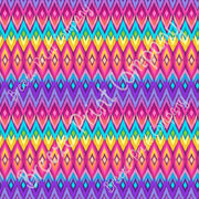 Ikat Aztec rainbow tribal pattern chevron craft  Peruvian pattern HTV2152