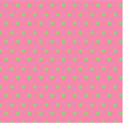 Pink with green apple polka dots craft vinyl - HTV -  Adhesive Vinyl -  small polka dot pattern HTV2339