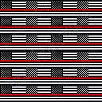 Flag craft  vinyl sheet, HTV, adhesive vinyl pattern black and white with red line 24 2x3 inch flags per  sheet, HTV, adhesive vinyl HTV2806 - Breeze Crafts