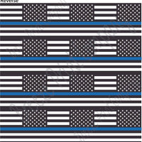 Police Blue line black and white American flag print craft vinyl sheet - HTV -  Adhesive Vinyl -   HTV1568