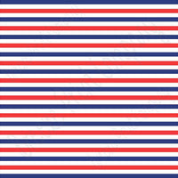Red, navy blue and white stripe craft  vinyl sheet - HTV -  Adhesive Vinyl -  Fourth of July stripe pattern HTV3027