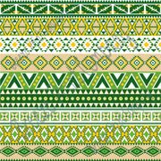 Aztec tribal pattern craft vinyl dark green, sage, beige, yellow-gold - HTV -  Adhesive Vinyl -  Peruvian pattern HTV2101 - Breeze Crafts