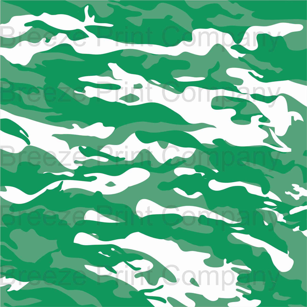 Green and white camouflage craft  vinyl - HTV -  Adhesive Vinyl -  camo pattern  HTV1044