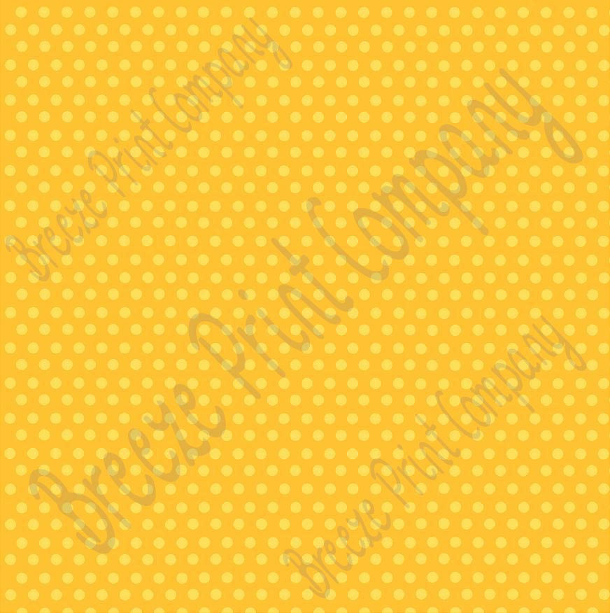Yellow-gold with yellow mini polka dots craft vinyl - HTV -  Adhesive Vinyl -  two-tone polka dot  HTV2337