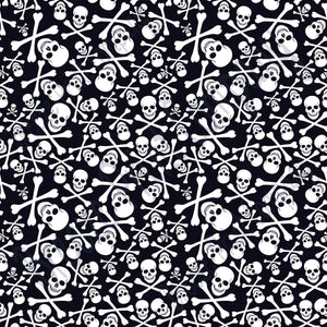 Black and white skull craft vinyl sheet - HTV -  Adhesive Vinyl -  Halloween pattern HTV828 - Breeze Crafts