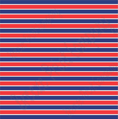Navy blue, Red and white stripe heat transfer or adhesive vinyl sheet USA stripe pattern HTV3020