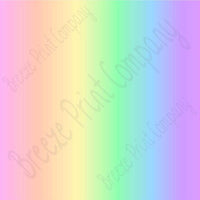 Pastel Rainbow Ombre print craft vinyl sheet - HTV -  Adhesive Vinyl -  fade gradient print vinyl spring colors HTV3122