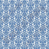 White and blue damask floral craft  vinyl - HTV -  Adhesive Vinyl -  HTV4206