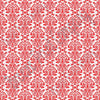 White with red damask floral craft  vinyl - HTV -  Adhesive Vinyl -  HTV4202
