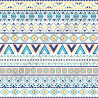 Peach, blue, yellow and white Aztec tribal pattern craft vinyl- HTV -  Adhesive Vinyl -  Peruvian pattern HTV2107