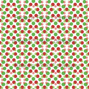 Christmas color dark red and green dots with white background polka dot pattern craft vinyl - HTV -  Adhesive Vinyl -  HTV1652 - Breeze Crafts
