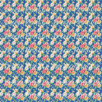 Rose floral craft  vinyl sheet - HTV -  Adhesive Vinyl -  with blue background flower pattern vinyl  HTV2232