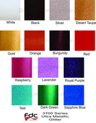 Glitter sticky vinyl Ultra Metallic adhesive outdoor viny FDC 3700 series 5 yard roll multiple colors available - Breeze Crafts