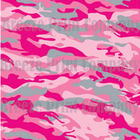 Pink camouflage craft  vinyl - HTV -  Adhesive Vinyl -  pink gray camo pattern  HTV1039