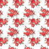 Red rose floral craft  vinyl sheet - HTV -  Adhesive Vinyl -  with white background flower pattern vinyl  HTV2236