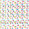 Cupcake and candy pattern printed craft vinyl sheet - HTV -  Adhesive Vinyl -  watercolor sweets birthday HTVWC23 - Breeze Crafts