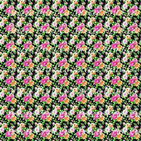 Rose floral craft  vinyl sheet - HTV -  Adhesive Vinyl -  with black background flower pattern vinyl  HTV2229