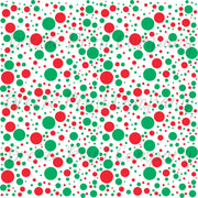 Christmas color red and green dot pattern craft vinyl - HTV -  Adhesive Vinyl -   HTV1658 - Breeze Crafts
