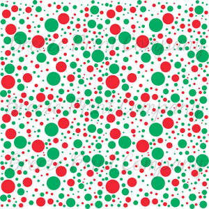 Christmas color red and green dot pattern craft vinyl - HTV -  Adhesive Vinyl -   HTV1658 - Breeze Crafts