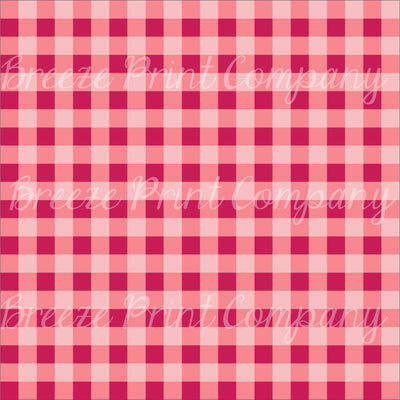Pink and White Buffalo Plaid HTV Check Printed 18 x 12 inch Printed Craft  Heat Transfer Vinyl Pattern Sheet with Mask