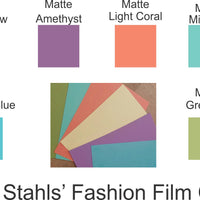 Stahls CAD-CUT® Fashion-Film Matte Heat Transfer Vinyl Sheet 12x15 inch - Clearance
