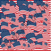 Waving American flag patterned vinyl sheet, heat transfer / HTV or Adhesive Vinyl - indoor, outdoor, glitter, stacked flags, USA  HTV2814