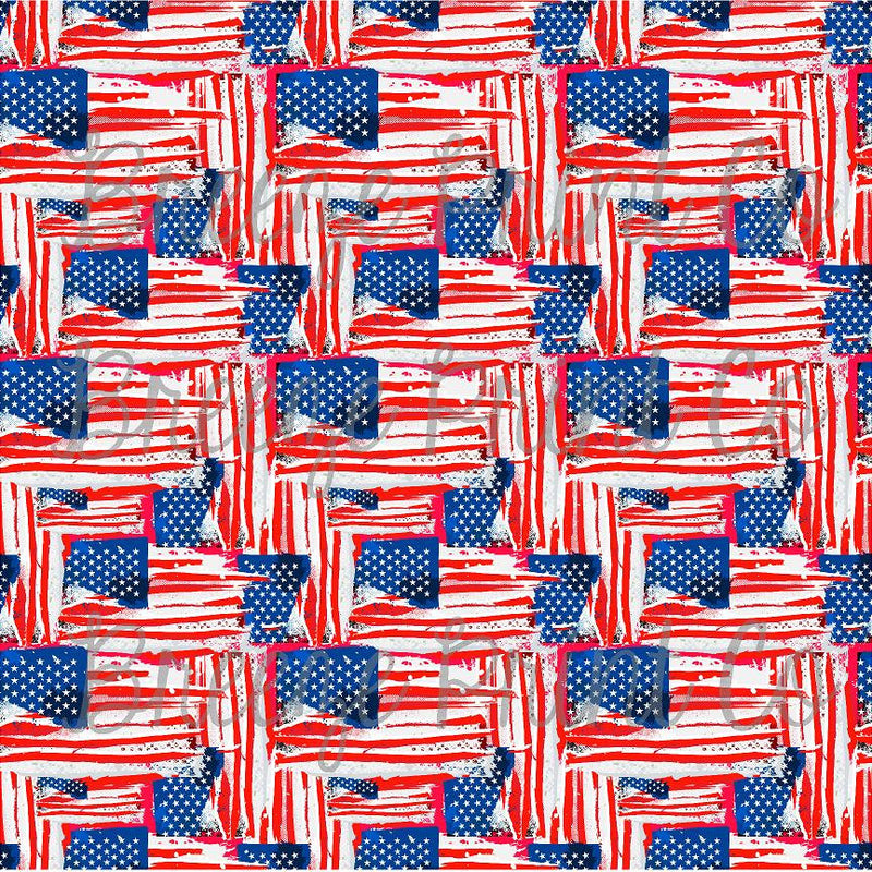 Flag stars and stripes craft vinyl sheet - HTV - Adhesive Vinyl - pattern  HTV2800