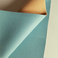 Cadet blue textured faux leather sheets, solid litchi pebbled leather fabric, for bows, earrings and more A4 8x11 inch sheet 16185 - Breeze Crafts