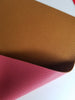 Hibiscus textured faux leather sheets, coral solid litchi leather fabric, A4 8x11 inch sheets  12203