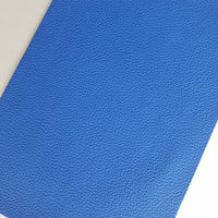 Azure blue textured faux leather sheets, solid litchi pebbled  leather fabric, for bows, earrings and more A4 8x11 inch sheet 16087 - Breeze Crafts