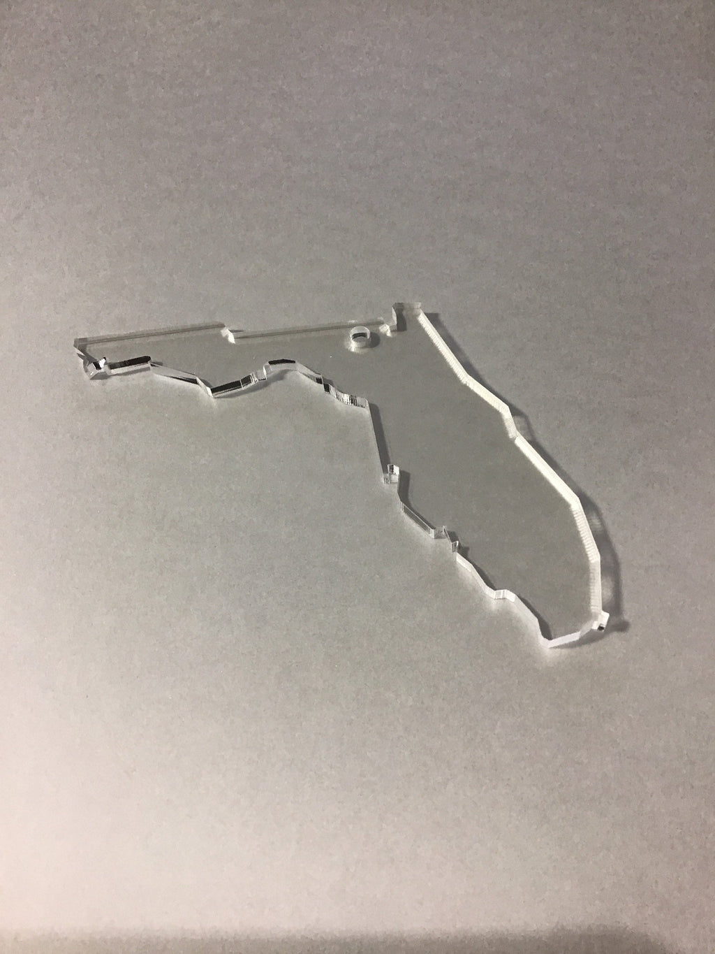 Florida Clear Acrylic Blank for keychains, ornaments, signs and more, craft blanks for vinyl, 1.5&quot;-20&quot; with or without hole