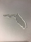 Florida Clear Acrylic Blank for keychains, ornaments, signs and more, craft blanks for vinyl, 1.5&quot;-20&quot; with or without hole
