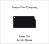 Kansas Clear Acrylic Blank for keychains, ornaments, signs and more, craft blanks for vinyl, 1.5&quot;-20&quot; with or without hole