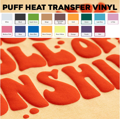 3D Puff HTV - Heat Transfer Vinyl Sheets – Crafty Bucks