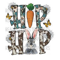 Hip Hop DTF transfer Ready to Press, Easter Bunny direct to film transfers, shirt heat transfers DTF370