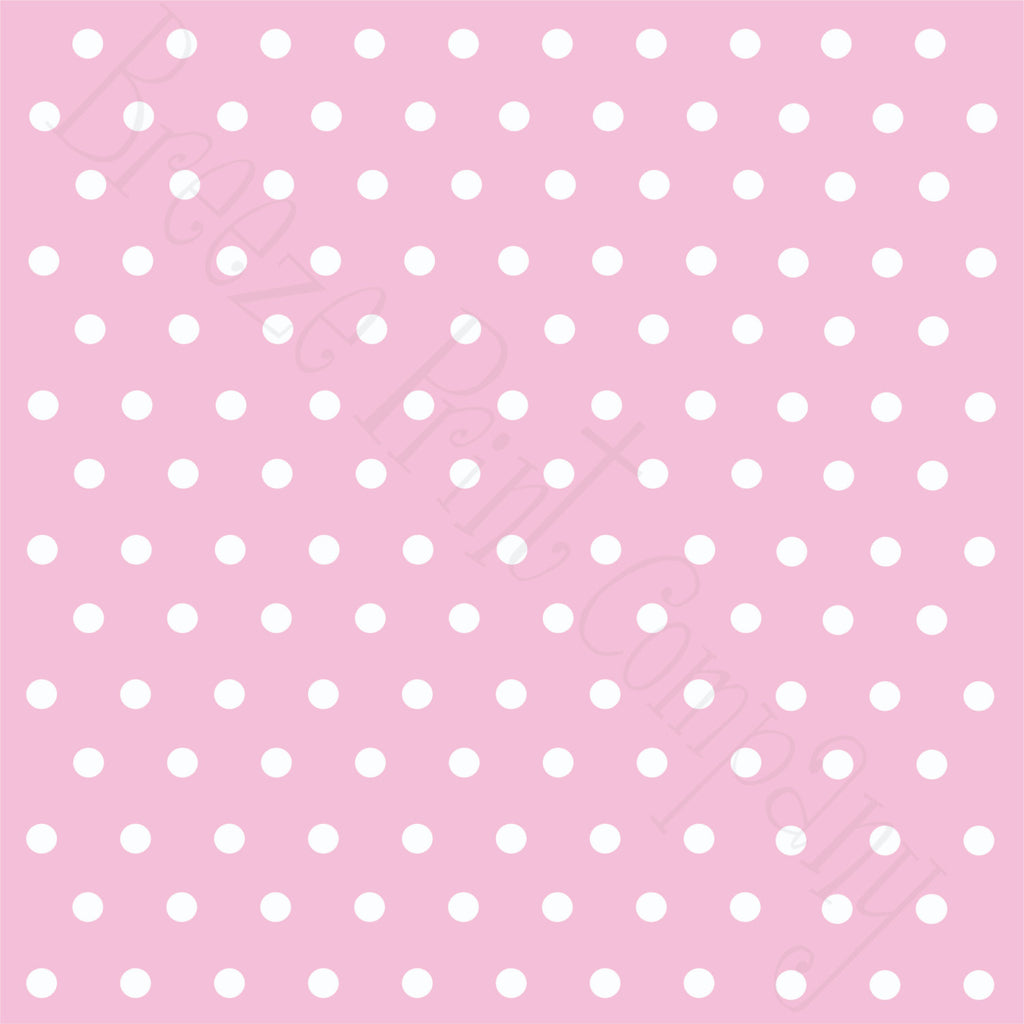 Pink with white polka dot print craft  vinyl - HTV -  Adhesive Vinyl -  light pink with white polka dots   HTV5