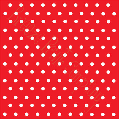 Red with white polka dots craft  vinyl - HTV -  Adhesive Vinyl -  polka dot pattern   HTV14