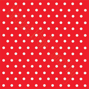 Red with white polka dots craft  vinyl - HTV -  Adhesive Vinyl -  polka dot pattern   HTV14