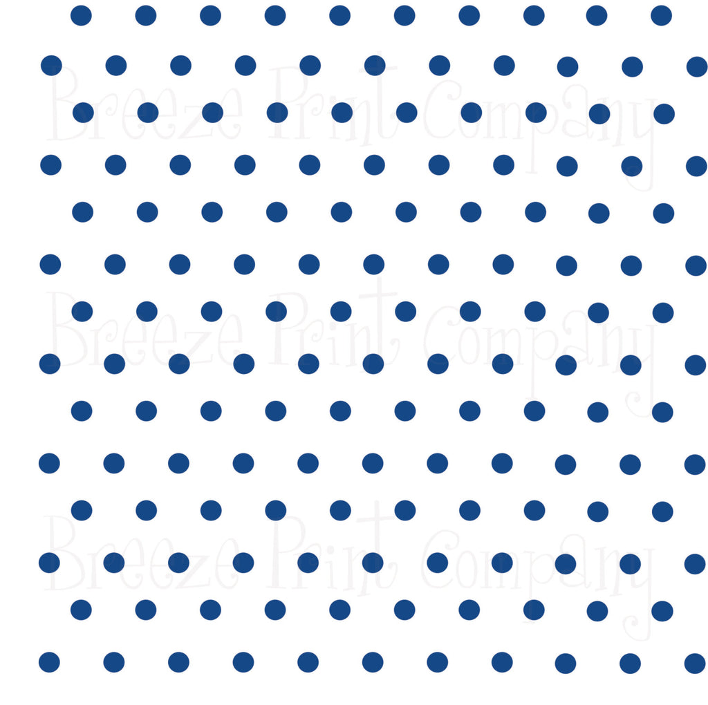 White with navy polka dots craft  vinyl - HTV -  Adhesive Vinyl -  polka dot pattern   HTV22
