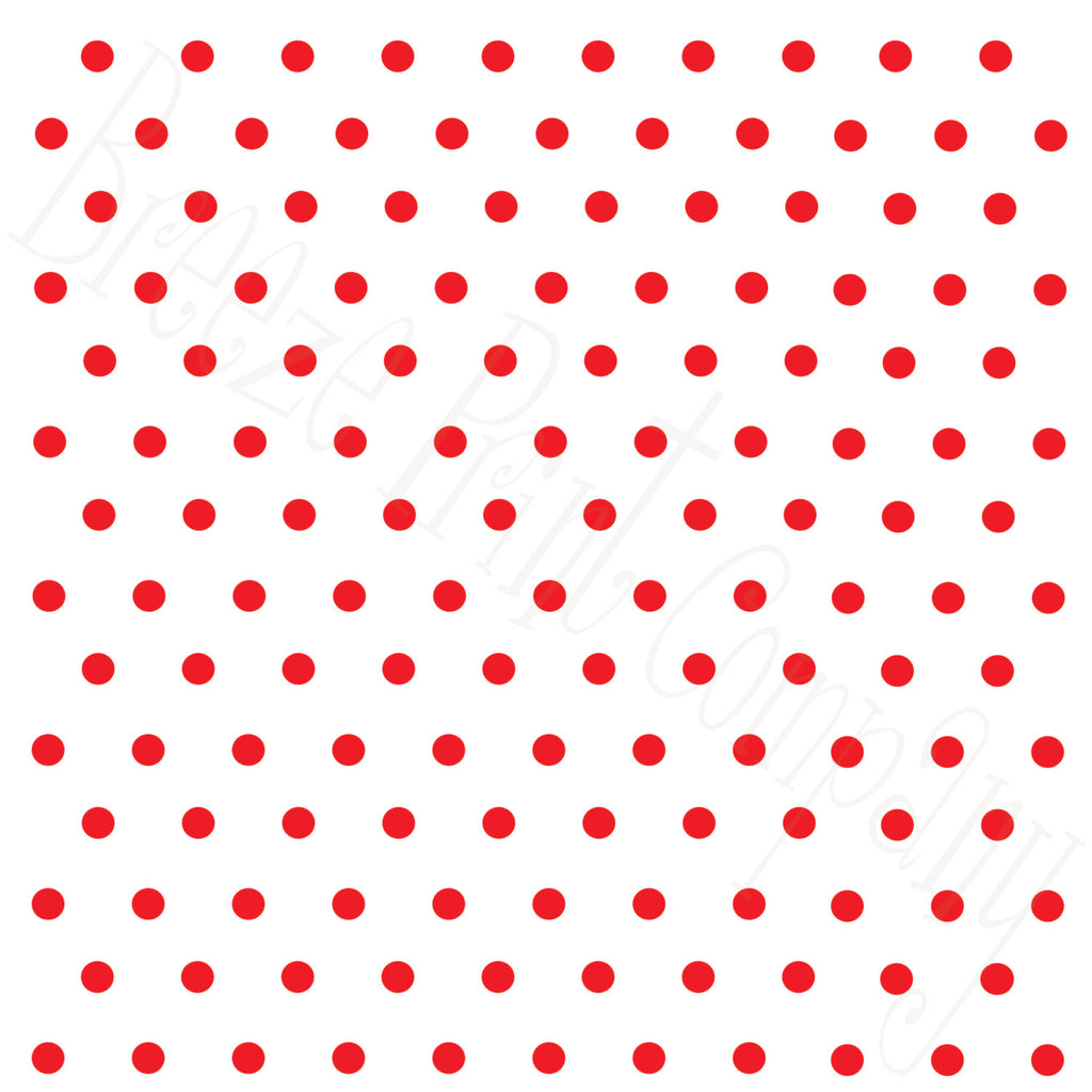 White with red polka dots craft  vinyl - HTV -  Adhesive Vinyl -  polka dot pattern   HTV23